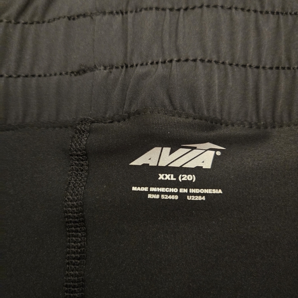 Avia Moisture Wicking Lined Biker Shorts With Pocket Black Size XXL - Picture 5 of 14